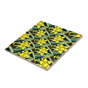 Padrão de Flores de Valor Amarelo