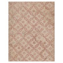 Padrão de Flores e Círculos de Papel Escrapbook