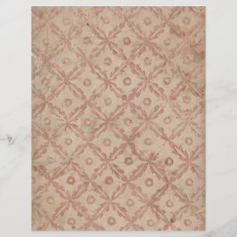 Padrão de Flores e Círculos de Papel Escrapbook