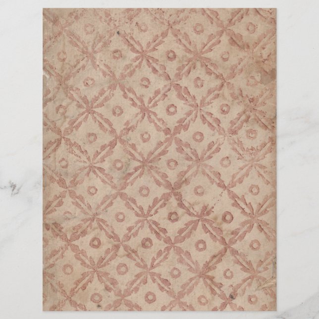 Padrão de Flores e Círculos de Papel Escrapbook (Frente)