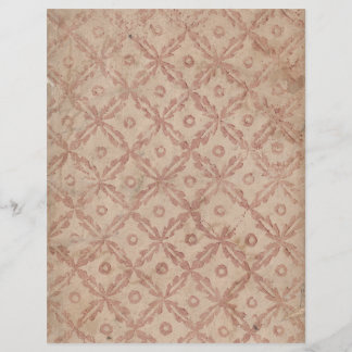 Padrão de Flores e Círculos de Papel Escrapbook