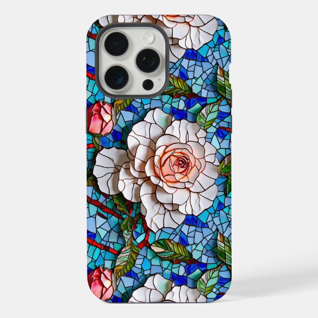 Padrão de Flores em Mosaico Lindo   (Verso)