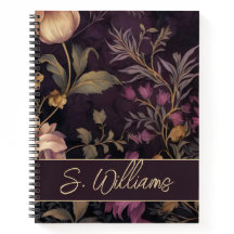 padrão de flores escura elegante