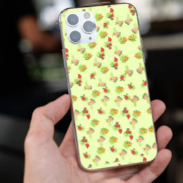 Padrão de flores exóticas vermelhas e rosadas eleg