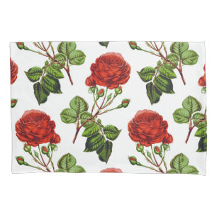 Padrão de Flores Florais Elegantes de Rosa vermel