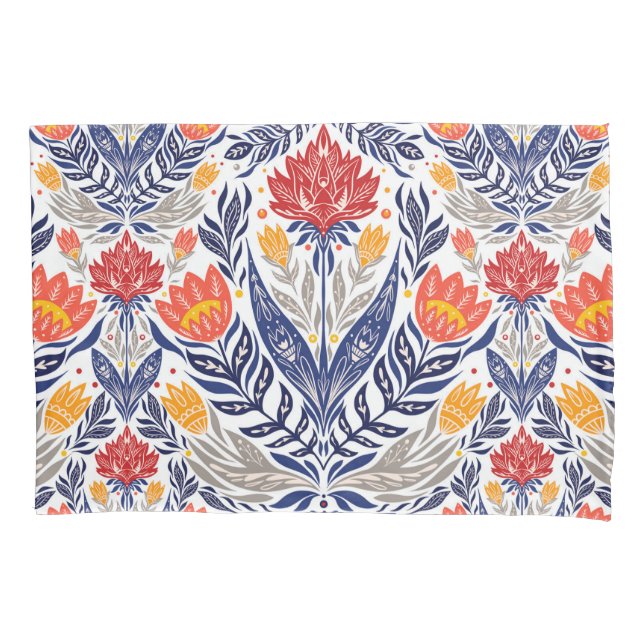 Padrão de flores folclóricas (Frente)