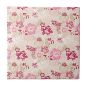 Padrão de flores modernas cor-de-rosa fofo