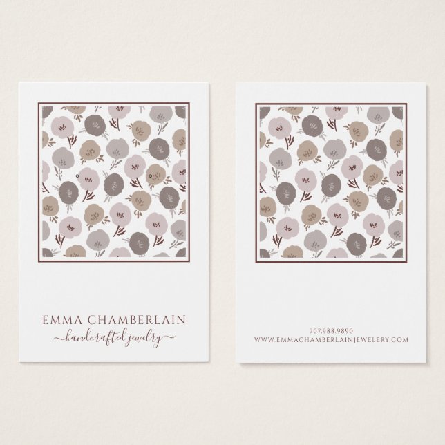 Padrão de Flores Mudadas (Frente & Verso)