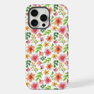 Padrão de Flores Rosa Aquarela-69677