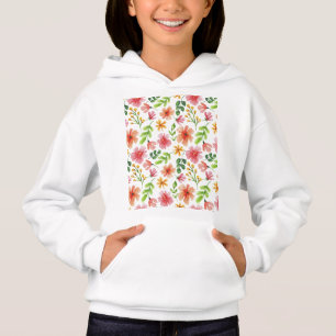 Padrão de Flores Rosa Aquarela-69677