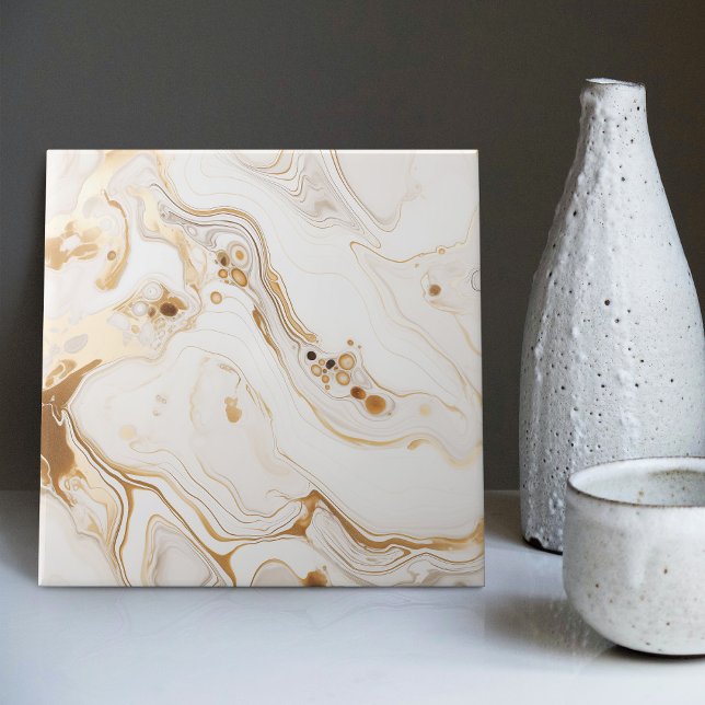 Padrão de Fluido Dinâmico do Marble Faux do ouro (Criador carregado)