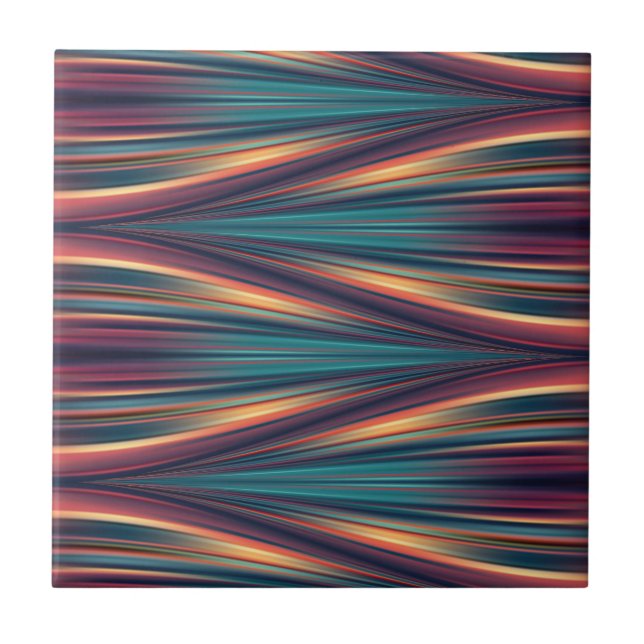 Padrão de fluxo de cores contínuo em azulejo cerâm (Frente)