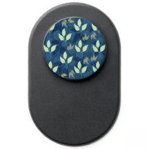 Padrão de Folha Azul e Verde