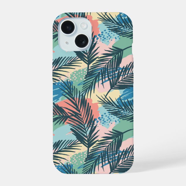 Padrão de Folha de Pastel Tropical (Verso)