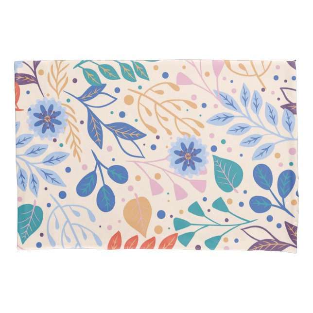 Padrão de Folhagem Moderna de Folhagem Colorida (Frente-Esquerda)