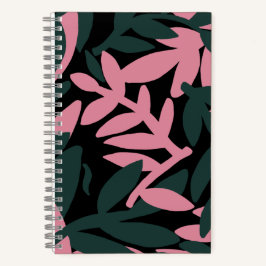 Padrão de folhas espiritadas coloridas