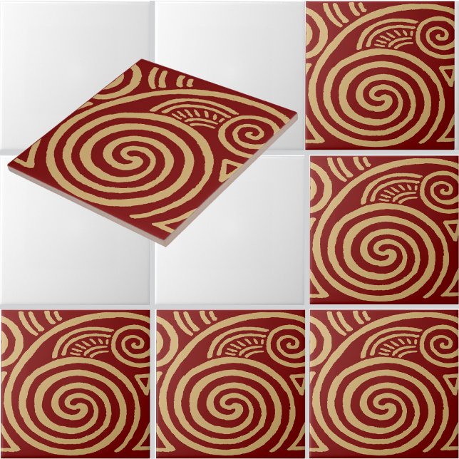 Padrão de friso espiral Art Déco vintage (Criador carregado)