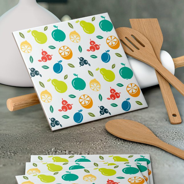 Padrão de fruta, ameixa, laranja, limão, pera, maç (Criador carregado)