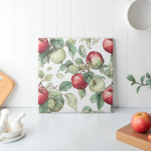 Padrão de Fruta de Maçã Verde Vermelha Russo de Aq