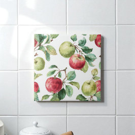 Padrão de Fruta de Maçã Verde Vermelha Russo de Aq