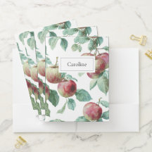 Padrão de Fruta de Maçã Verde Vermelha Russo de Aq