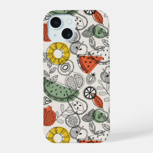 Padrão de Fruta do Estilo de Vintagem Retroativa