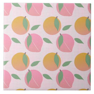 Padrão de Fruta Laranja Pêssego Rosa