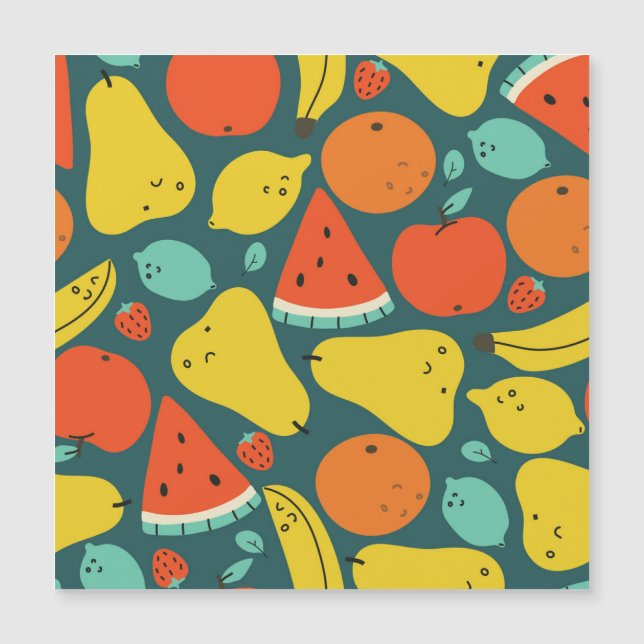 Padrão de Fruta tropical desenhada à mão (Frente)