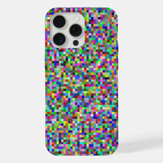 Padrão de Fundo de Quadrados de Pixel Coloridos