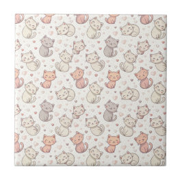 Padrão de Gatinho Chibi Fofo - Design de Gatinho K