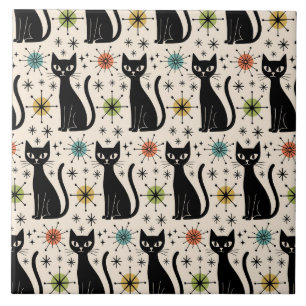 Padrão de Gato Atômico Moderno de Meados do Século