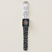 Padrão de Gato Duplo Branco e Preto