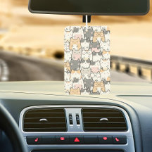 Padrão de gatos excêntricos no carro