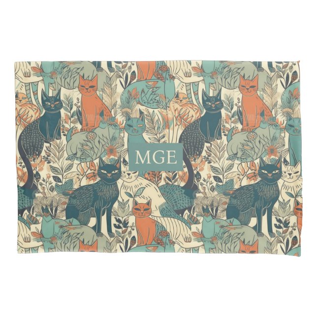 Padrão de Gatos Monográficos Personalizados (Frente)