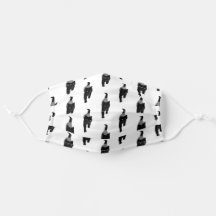 Padrão de Gatos Pretos em Branco