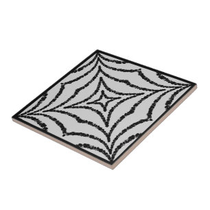 Padrão de Geo de Cinza Preto na Web com abstrato