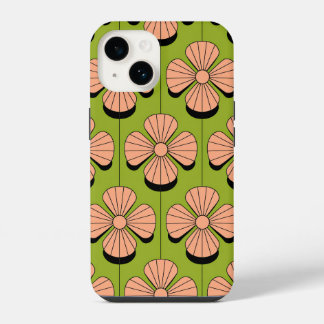 Padrão de Geometria Floral Retroativa - Pétalas Ro