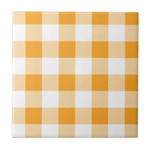 Padrão de Gingham Amarelo