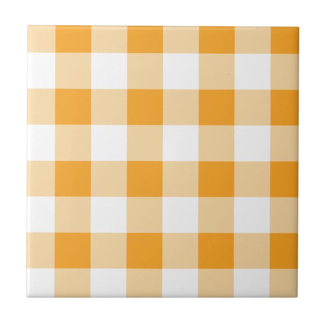 Padrão de Gingham Amarelo (Frente)