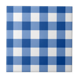 Padrão de gingham azul