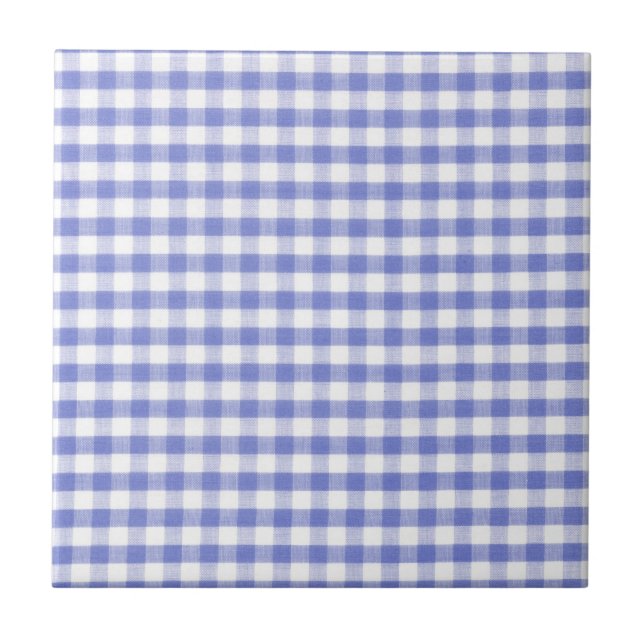 Padrão de gingham azul escuro (Frente)