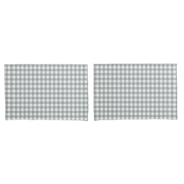 Padrão de Gingham Branco e cinza (Frente - conjunto)