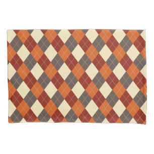 Padrão de Gingham de outono