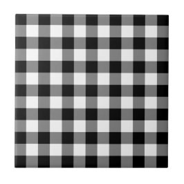 Padrão de Gingham Preto e Branco