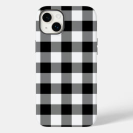 Padrão de Gingham Preto e Branco
