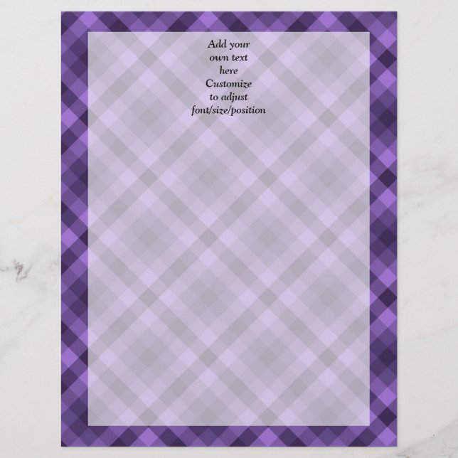 Padrão de gingham roxo (Frente)