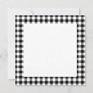 Padrão de Gingham vazio Preto e Branco