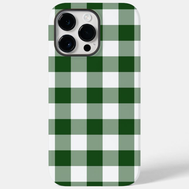 Padrão de Gingham Verde e Branco (Verso)