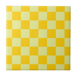 Padrão de Gingham Verificado Amarelo