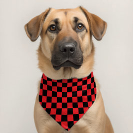 Padrão De Gingham, Vermelho E Preto, Sem Costura
